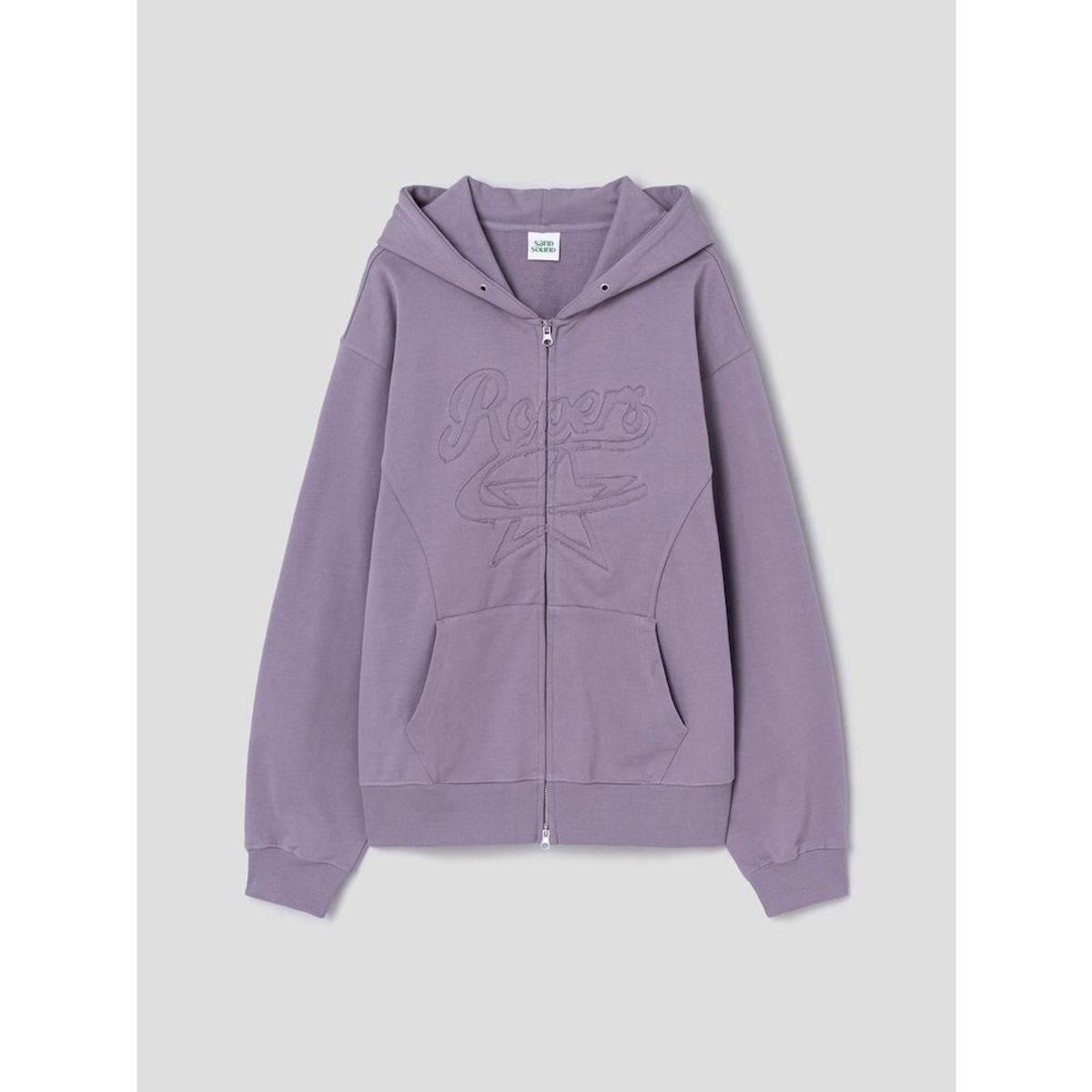 샌드 사운드(SAND SOUND) Patchwork Detail Hooded ZipUp  Light Purple