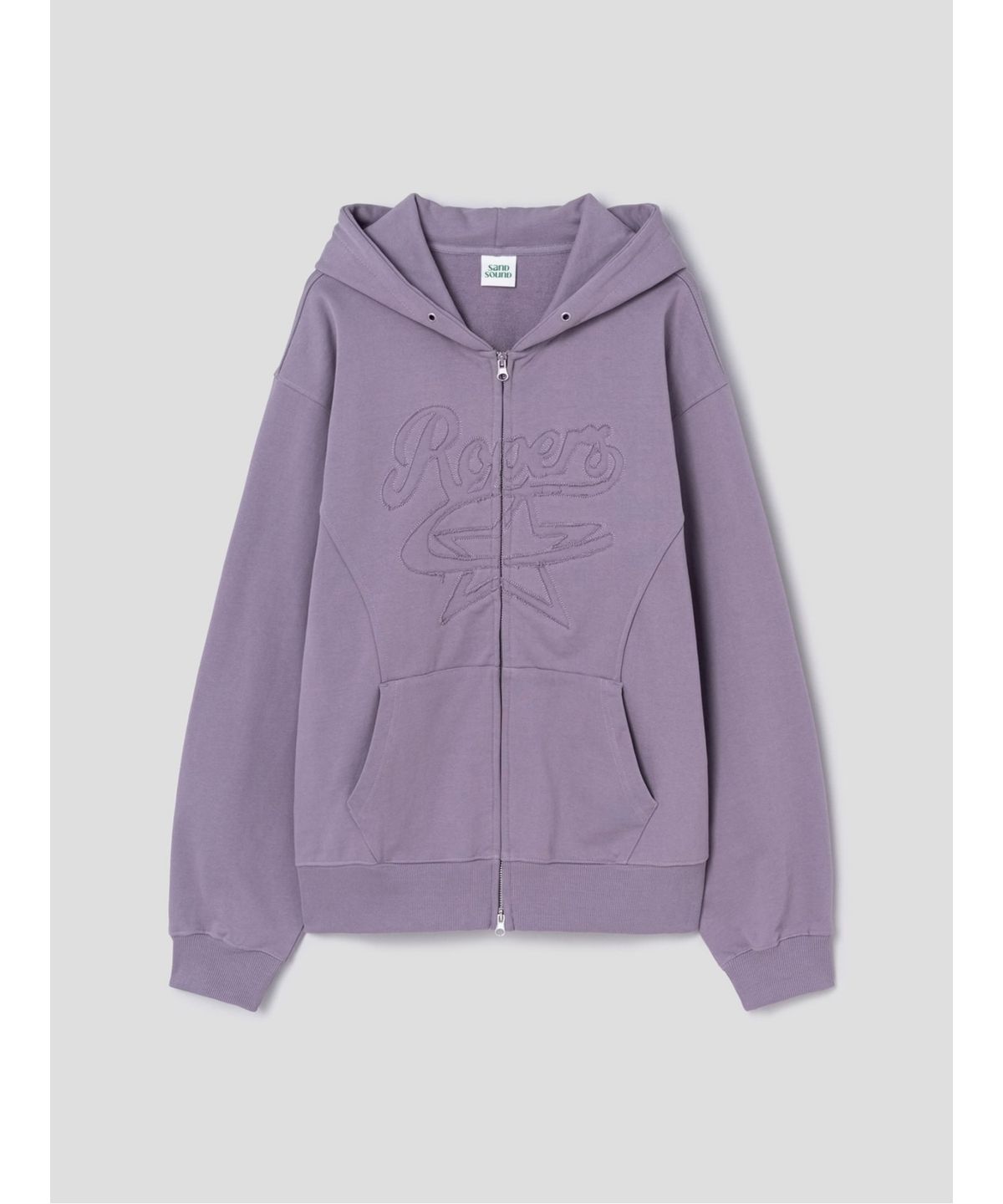 샌드 사운드(SAND SOUND) Patchwork Detail Hooded ZipUp  Light Purple