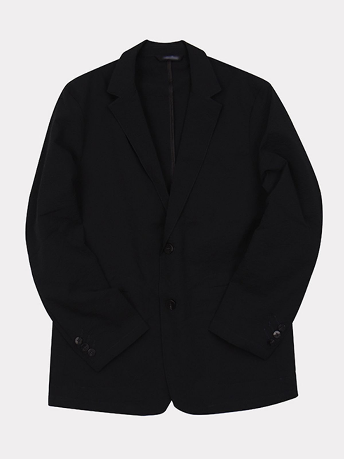 이카룩(IKALOOK) 남성 스판 링클 워싱 솔리드 데일리 자켓 AJK109