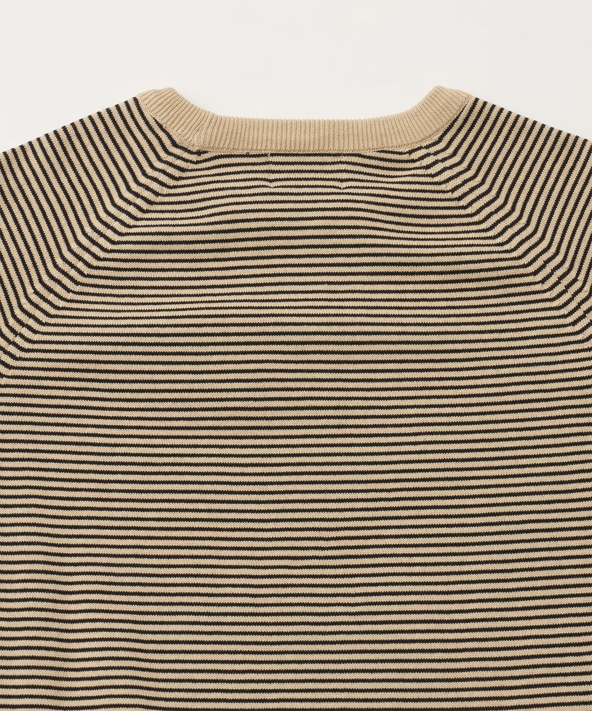 어나더 오피스(ANOTHER OFFICE) Narrow Stripe Knit Pullover (Beige Black - Stripe)