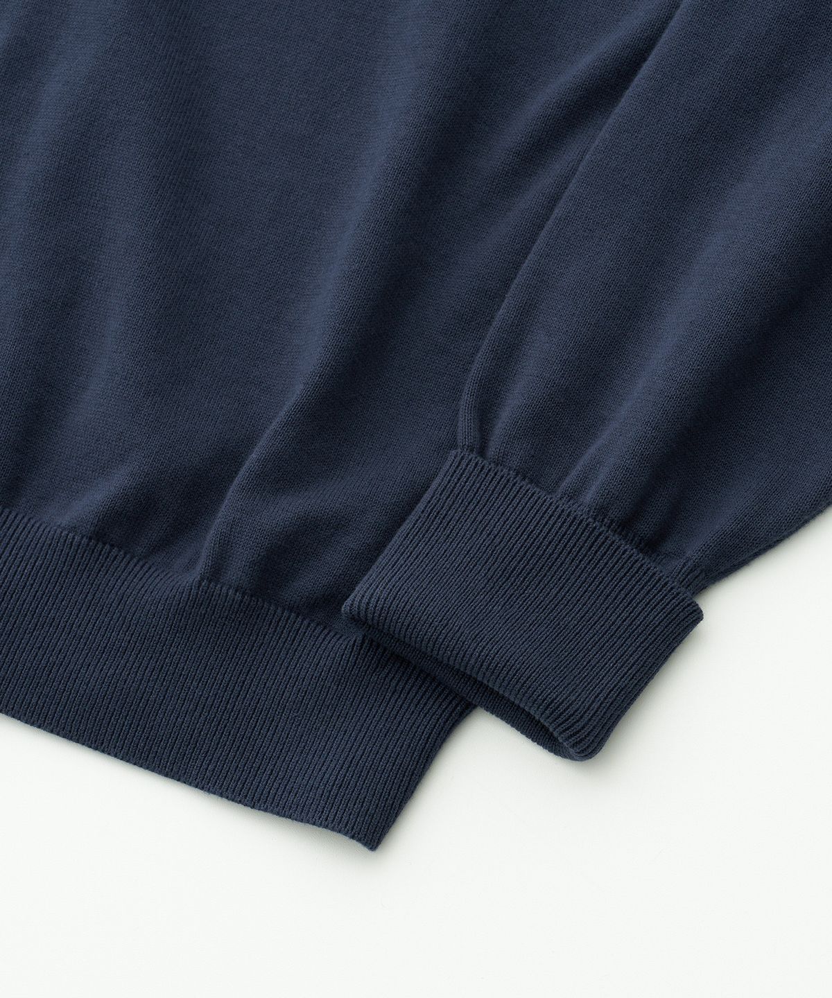 어나더 오피스(ANOTHER OFFICE) Scape Knit Polo Cardigan (Deep Navy)