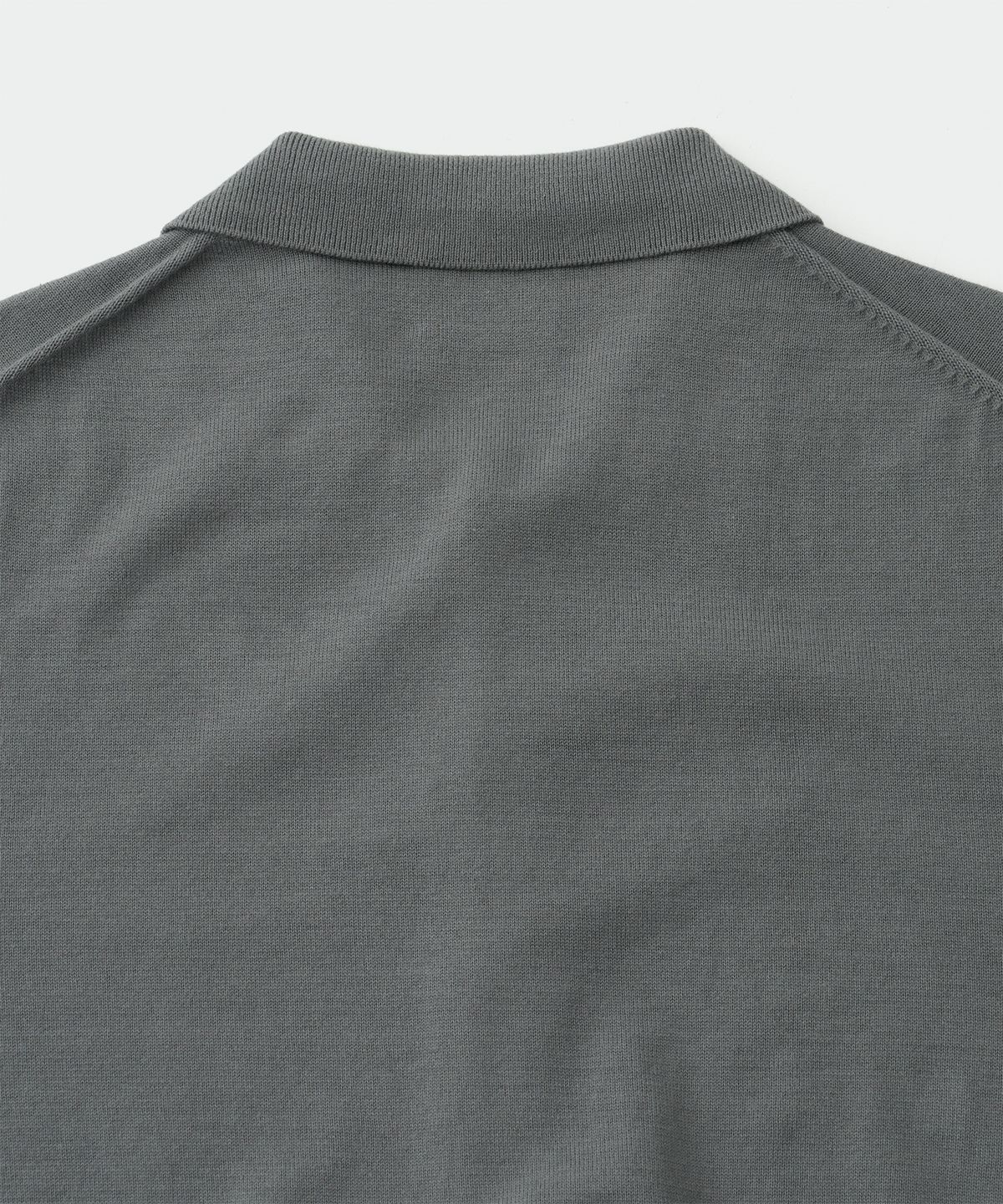 어나더 오피스(ANOTHER OFFICE) Scape Knit Polo Cardigan (Gray)