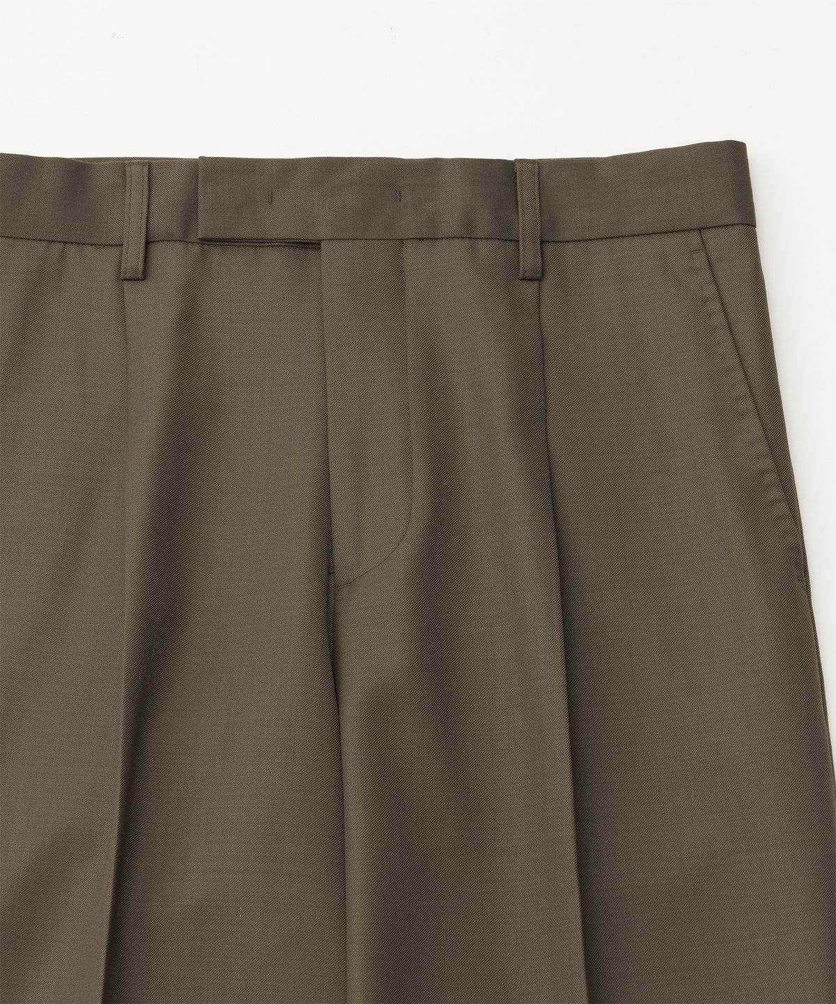 어나더 오피스(ANOTHER OFFICE) Legacy Wool Trouser (Dark Mink)