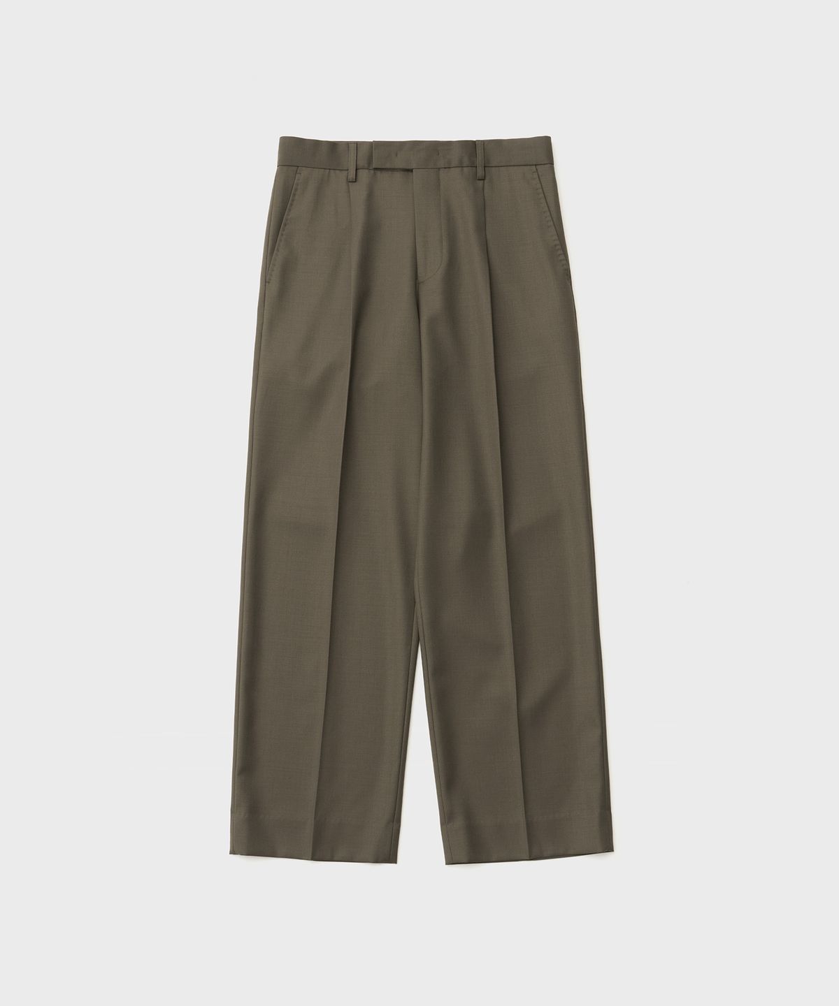 어나더 오피스(ANOTHER OFFICE) Legacy Wool Trouser (Dark Mink)