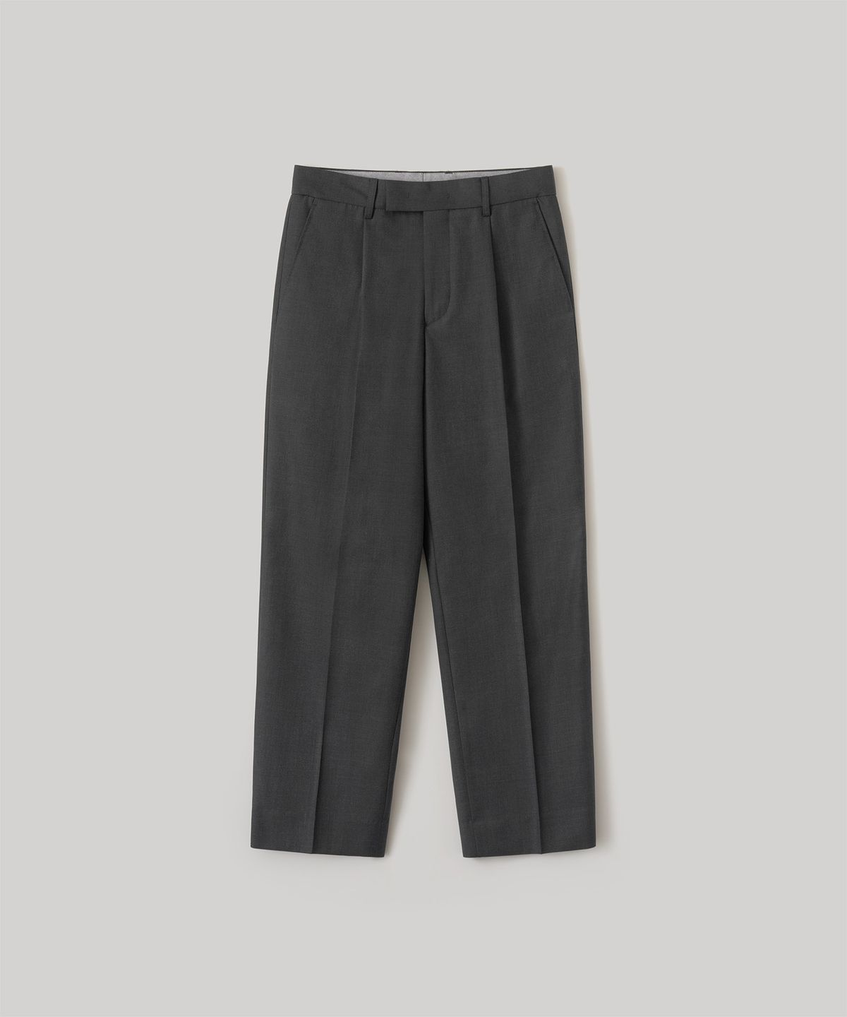 어나더 오피스(ANOTHER OFFICE) Legacy Wool Trouser (Heather Charcoal)