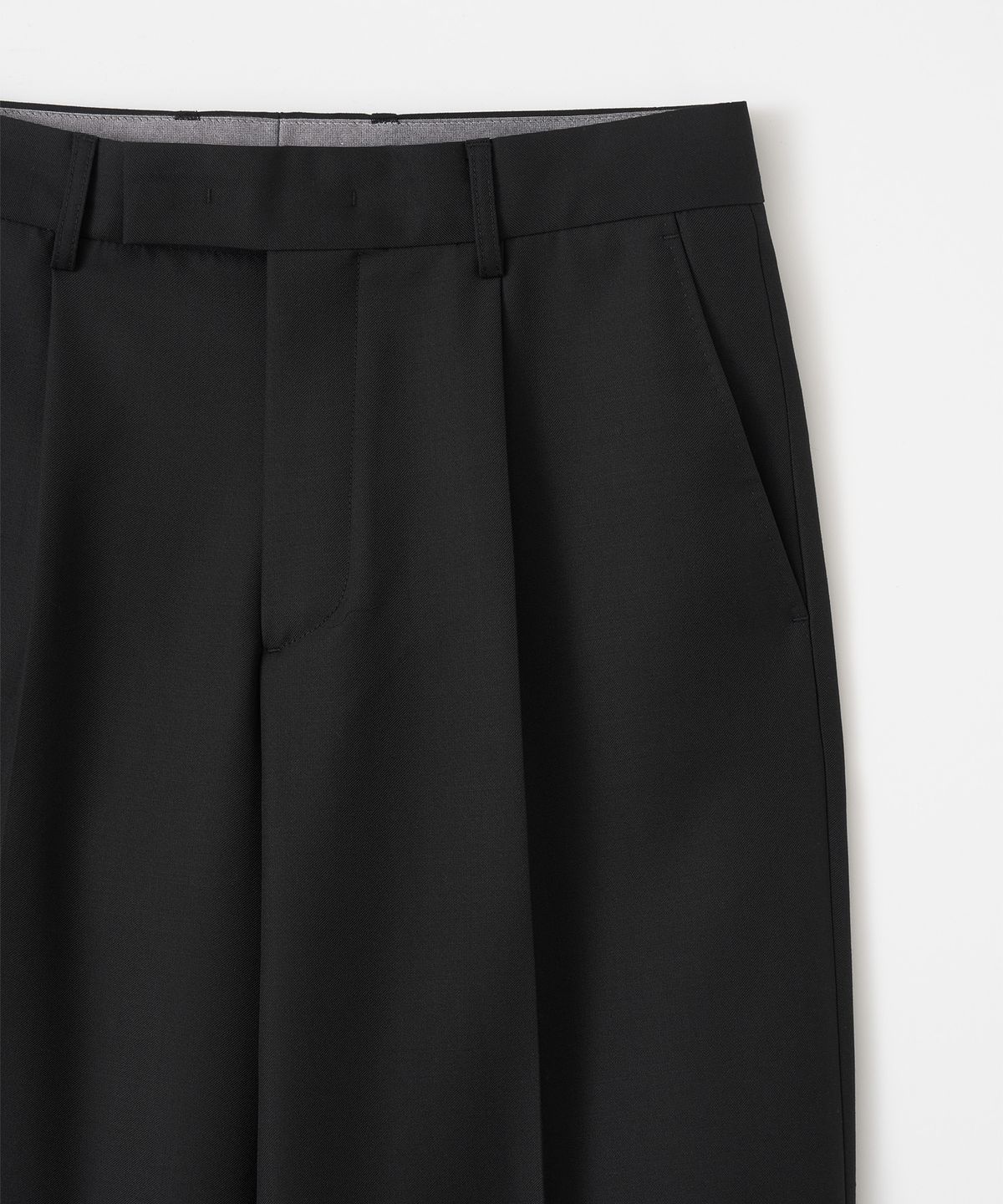 어나더 오피스(ANOTHER OFFICE) Legacy Wool Trouser (Black)