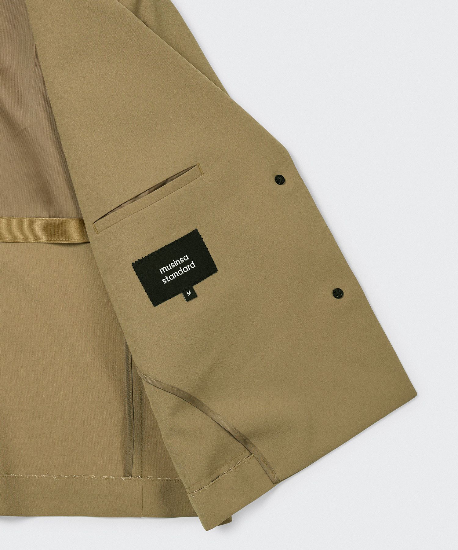 ジャケット・アウター MUSINSA STANDARD CROPPED BLAZER BEIGE MUSINSA | MUSINSA STANDARD WOMAN Women's Linen Like Crop