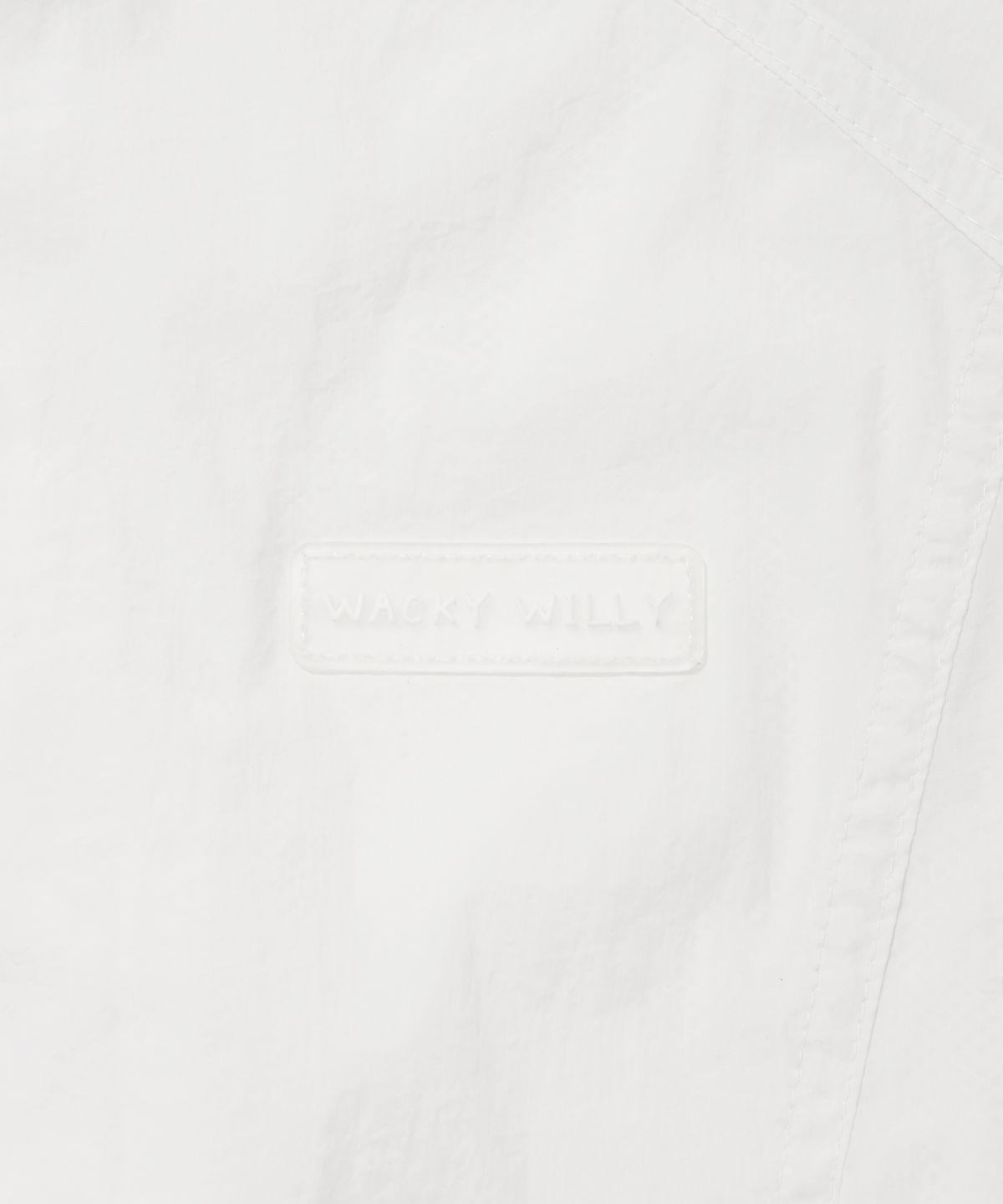 와키윌리(WACKY WILLY) 우먼스 나일론 후드 집업 점퍼 화이트