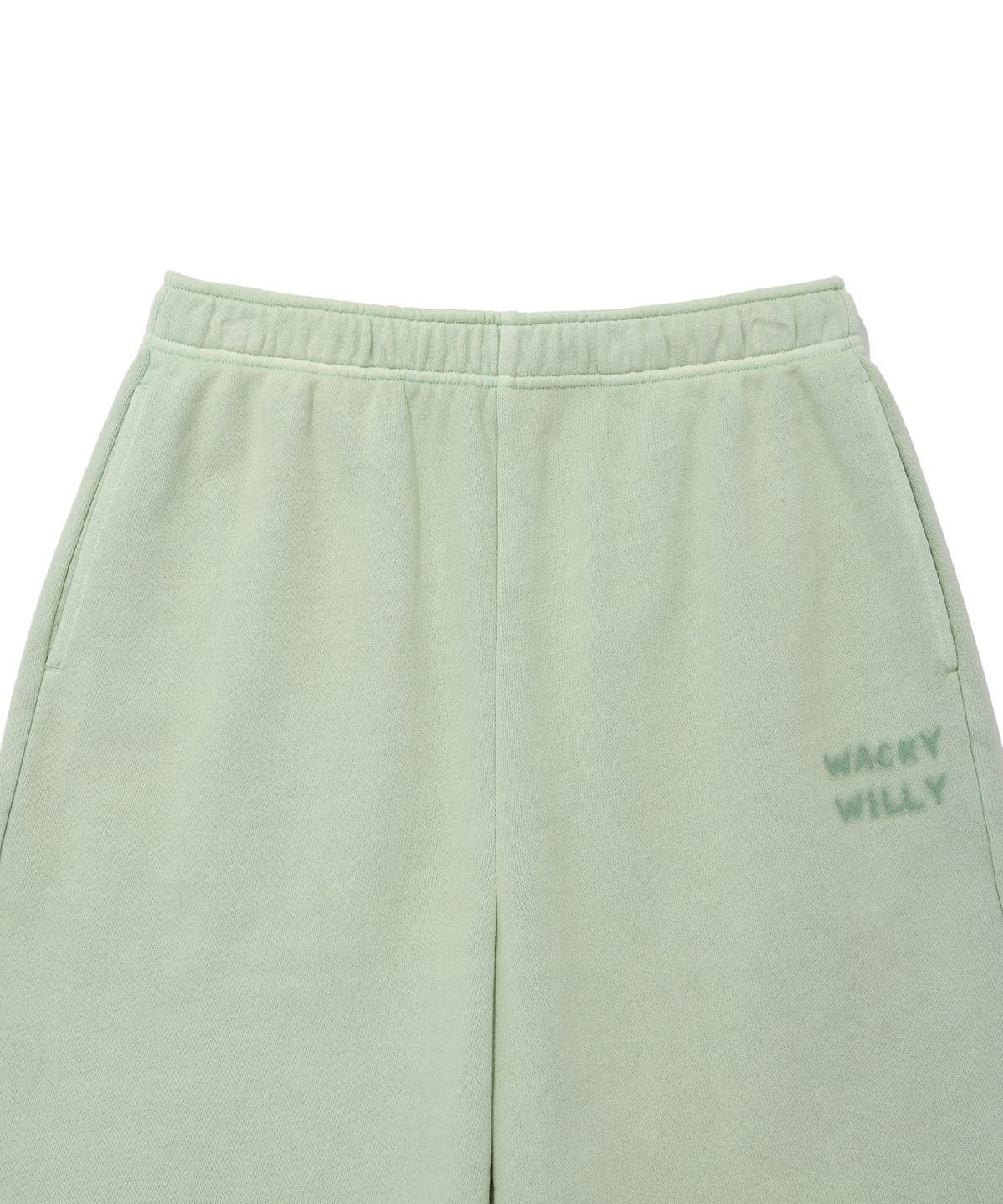 와키윌리(WACKY WILLY) 우먼스 피그먼트 워싱 스웻 숏팬츠 민트