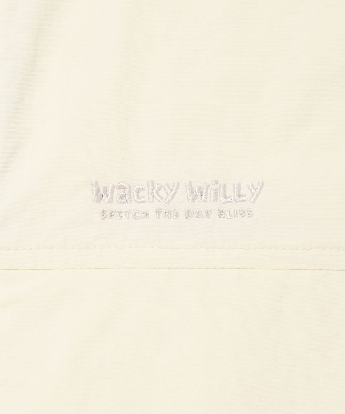 와키윌리(WACKY WILLY) 라이트 후드 바람막이 크림