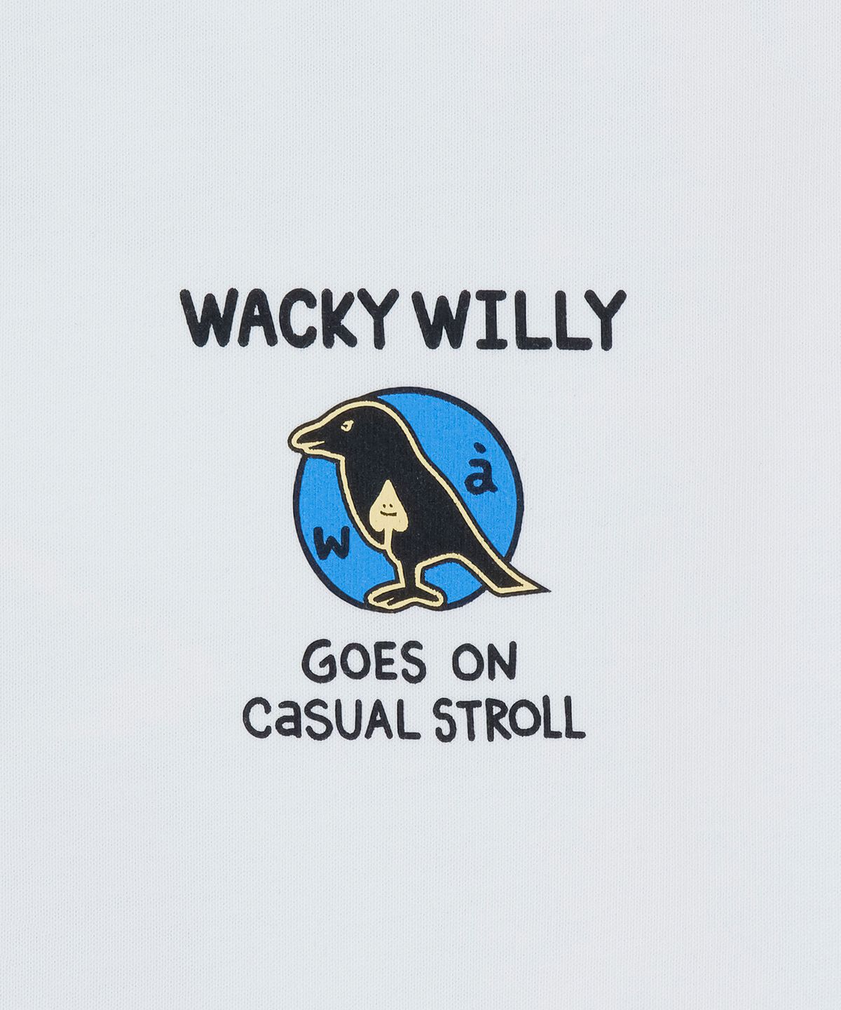 와키윌리(WACKY WILLY) 버드 그래픽 롱슬리브 티셔츠 화이트