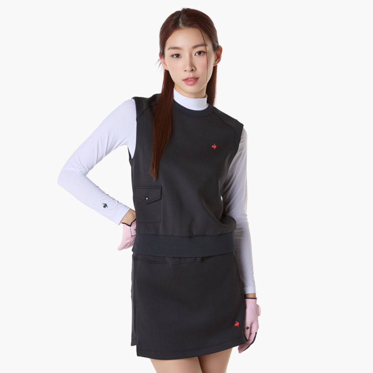 르꼬끄 골프(LECOQ GOLF) 여성 져지 풀오버 베스트 (GQ122LWV21)