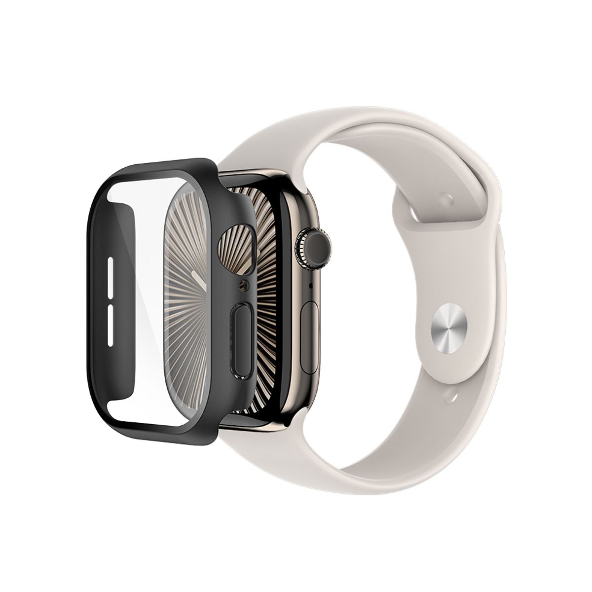 벨킨(BELKIN) 애플워치11/10 템퍼드 강화유리필름 범퍼 케이스 46mm OWA003