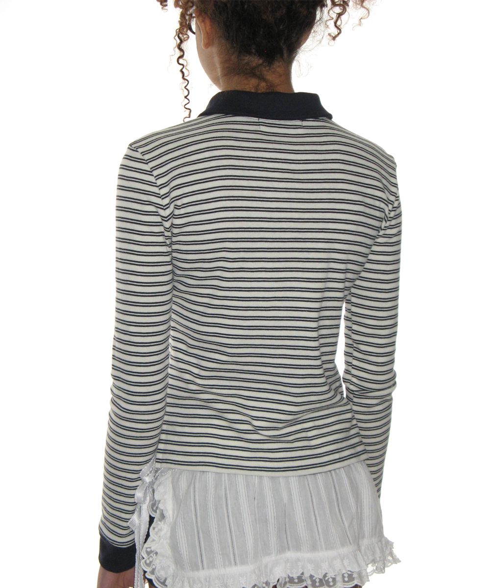 ★CRANK★STRIPED COLLARED SHIRTS_NAVY★正規品/韓国直送料込 MUSINSA | CRANK Striped Collared Shirts_Navy