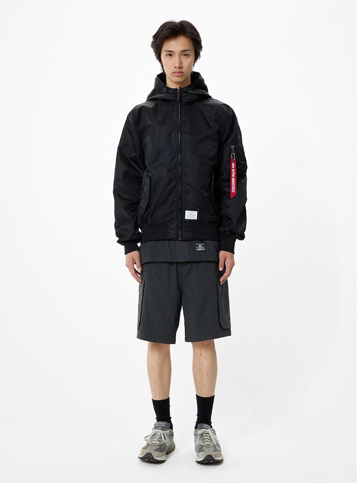 알파 인더스트리(ALPHA INDUSTRIES) L-2B 후디드 GEN II 플라이트 자켓 블랙