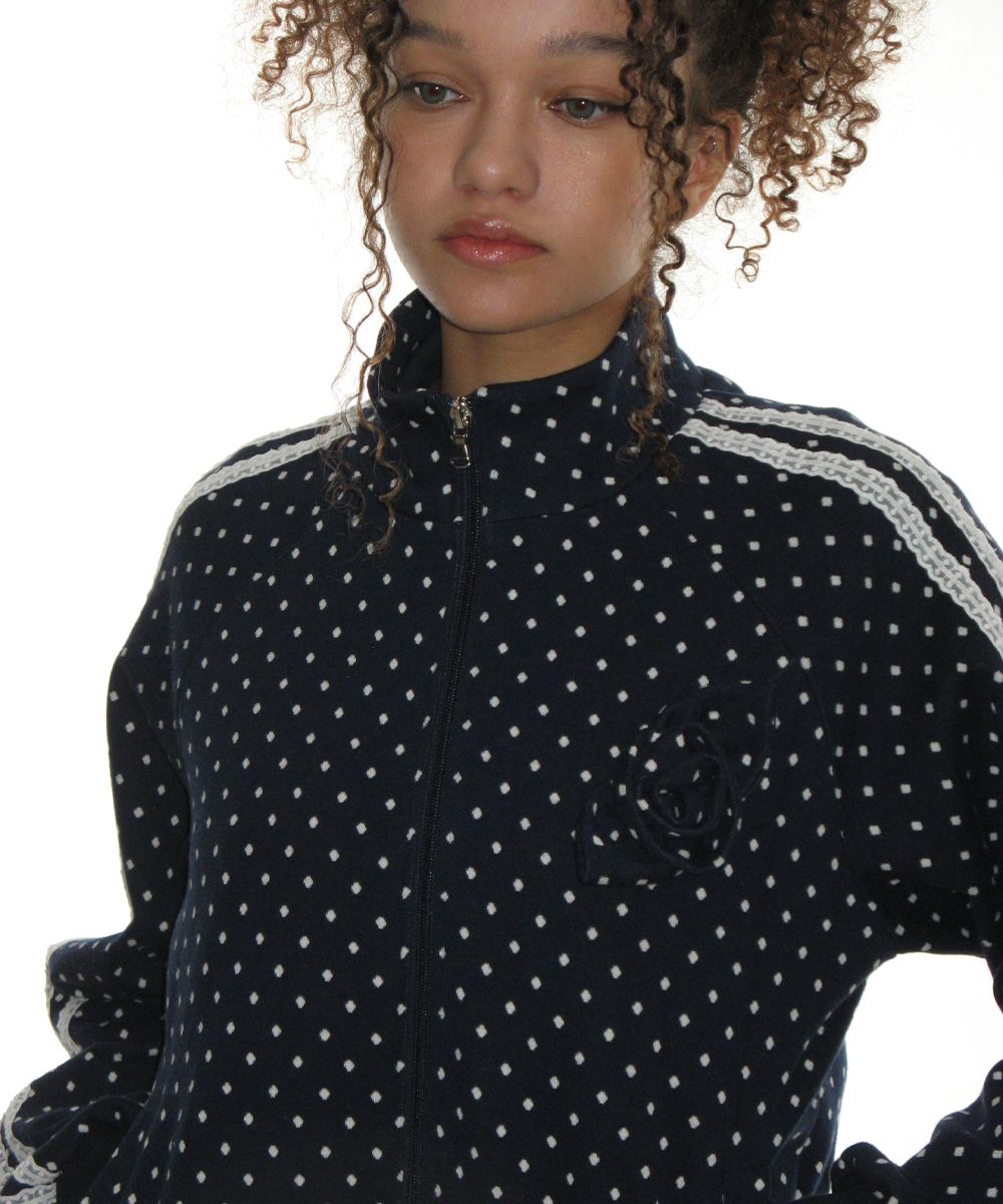 ★CRANK★ROSE DOT TRACK JACKET_NAVY★正規品/韓国直送料込 MUSINSA | CRANK Rose Dot Track Jacket_Navy