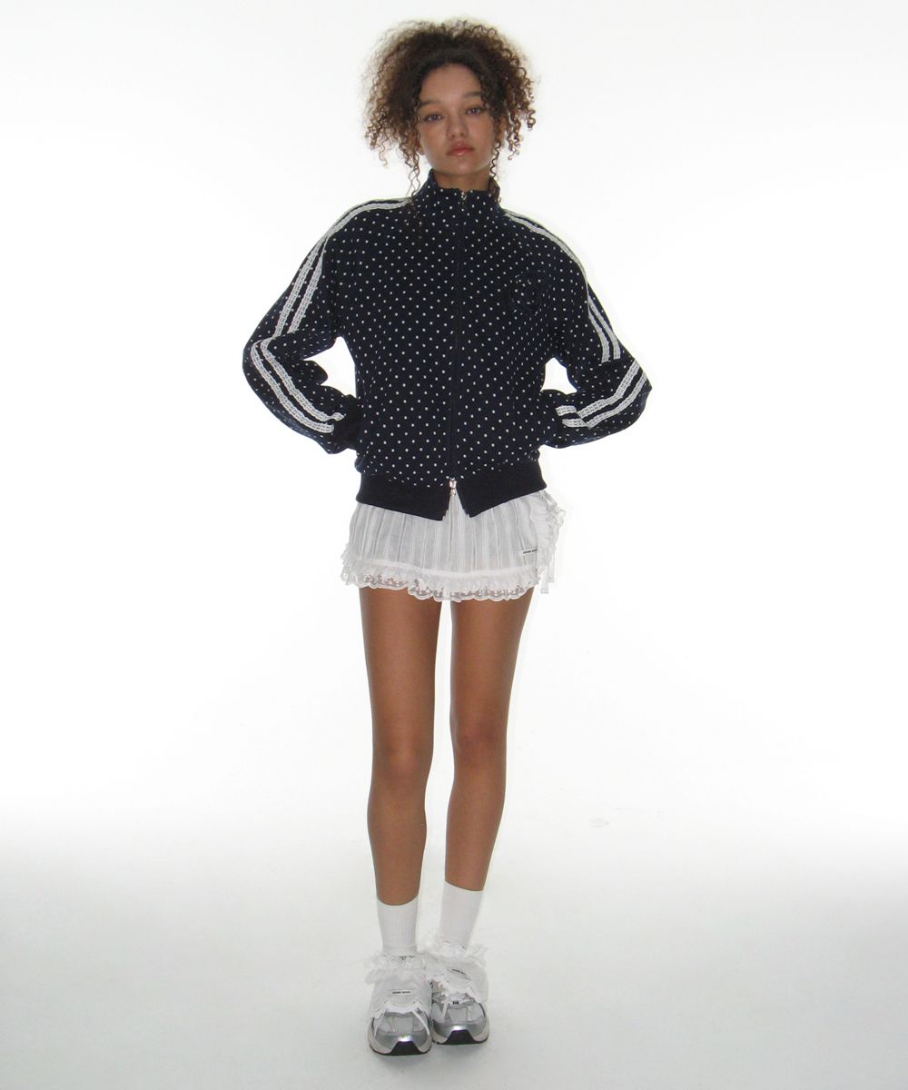MUSINSA | CRANK Rose Dot Track Jacket_Navy