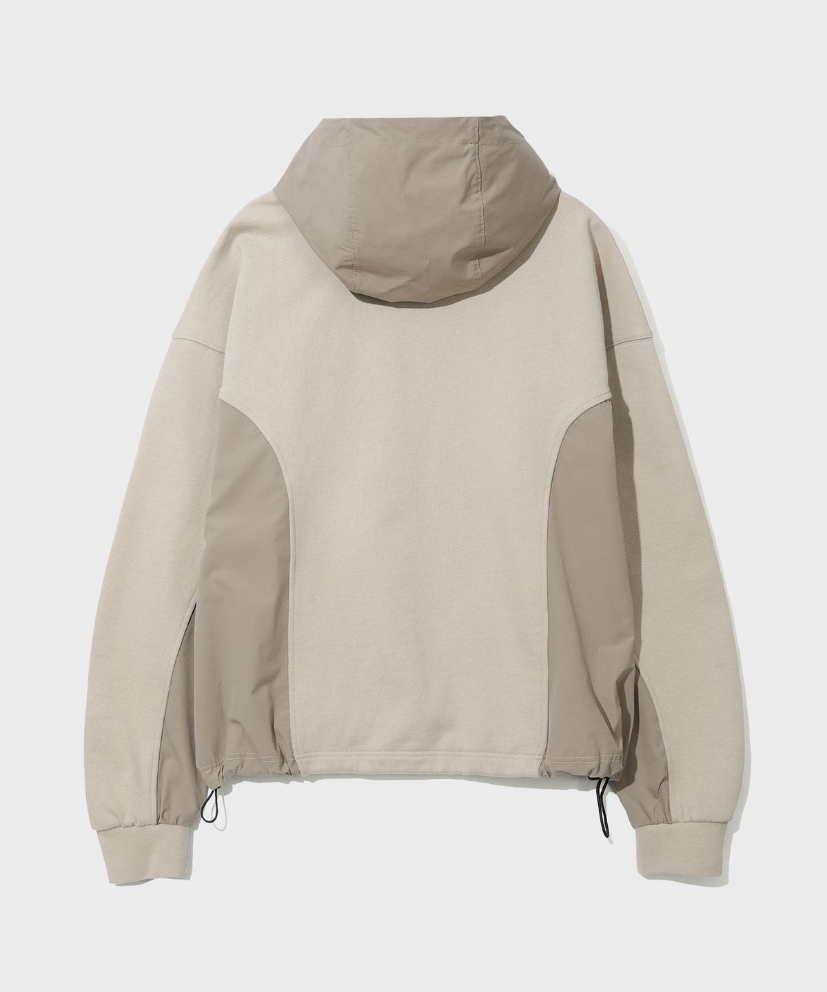 세컨모놀로그(SECONDMONO) 나일론 디멘션 블록 스트링 후디 [BEIGE]_SETS049BEIGE