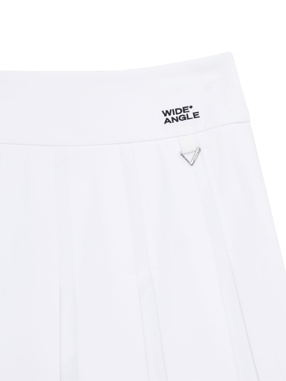 와이드앵글(WIDEANGLE) CO 봄 베이직 플리츠 큐롯 L_White