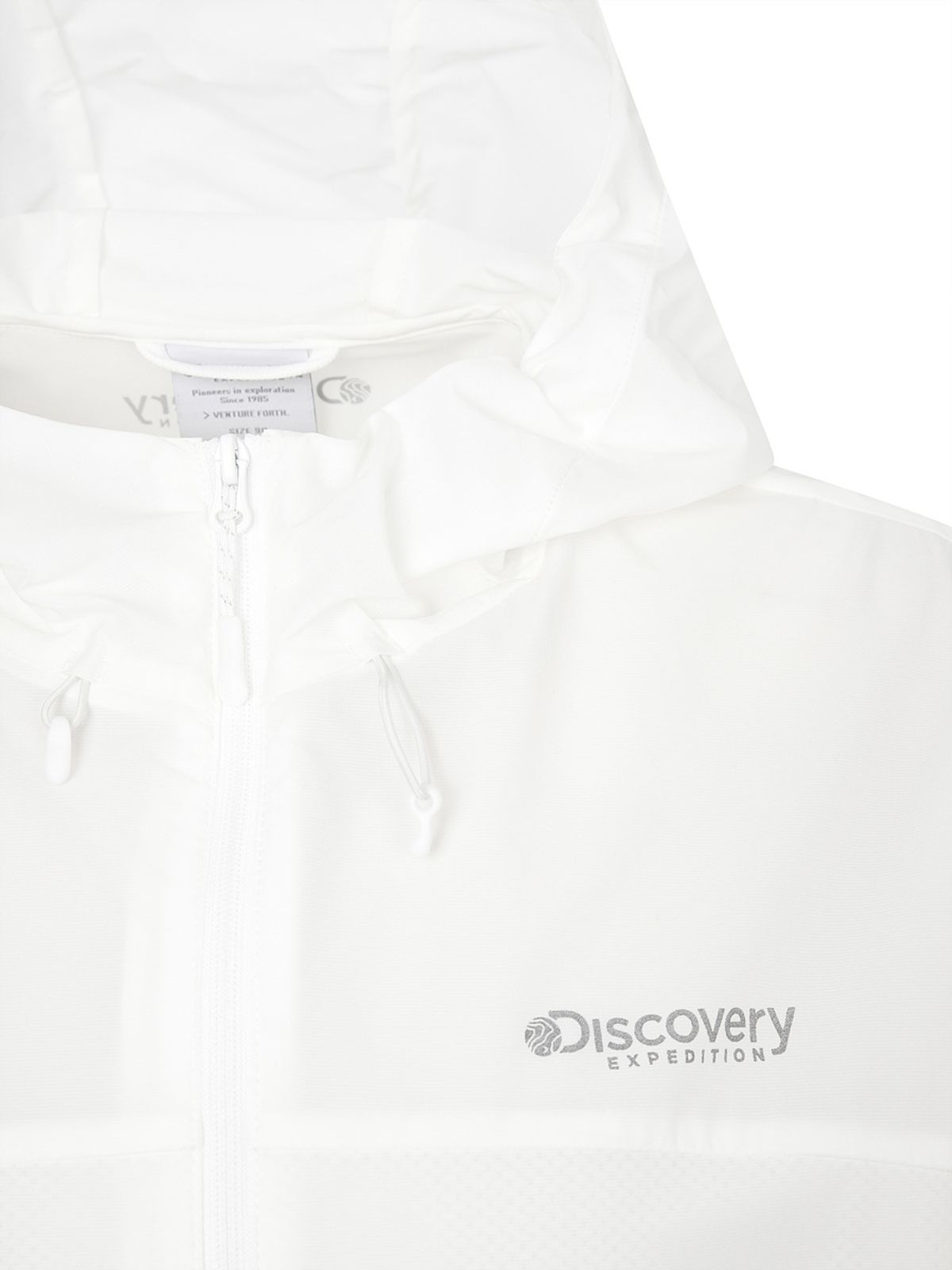 디스커버리 익스페디션(DISCOVERY EXPEDITION) 프레시벤트 여성 컬러블럭 크롭 바람막이 (WHITE)