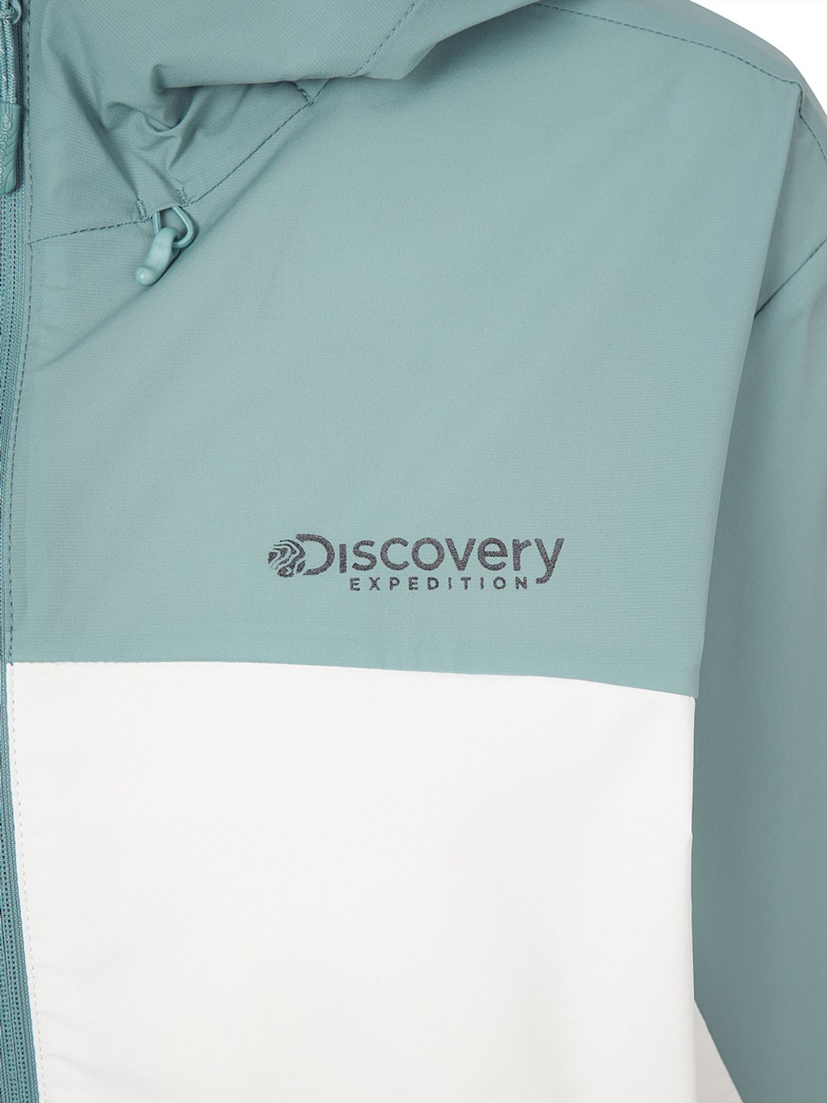 디스커버리 익스페디션(DISCOVERY EXPEDITION) 프레시벤트 여성 컬러블럭 크롭 바람막이 (DARK MINT)
