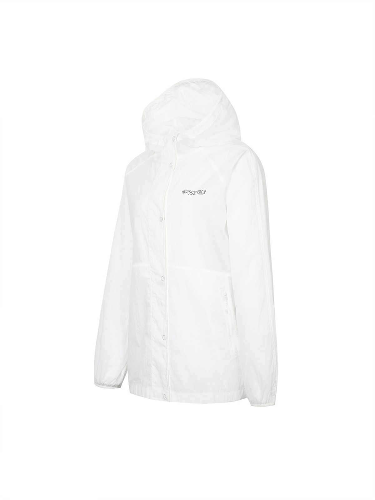 디스커버리 익스페디션(DISCOVERY EXPEDITION) 프레시벤트 여성 오버핏 바람막이 (WHITE)
