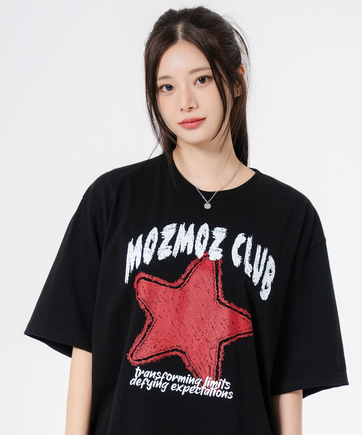 모즈모즈(MOZMOZ) [SET] 아이코닉 시리즈 오버핏 반팔티셔츠
