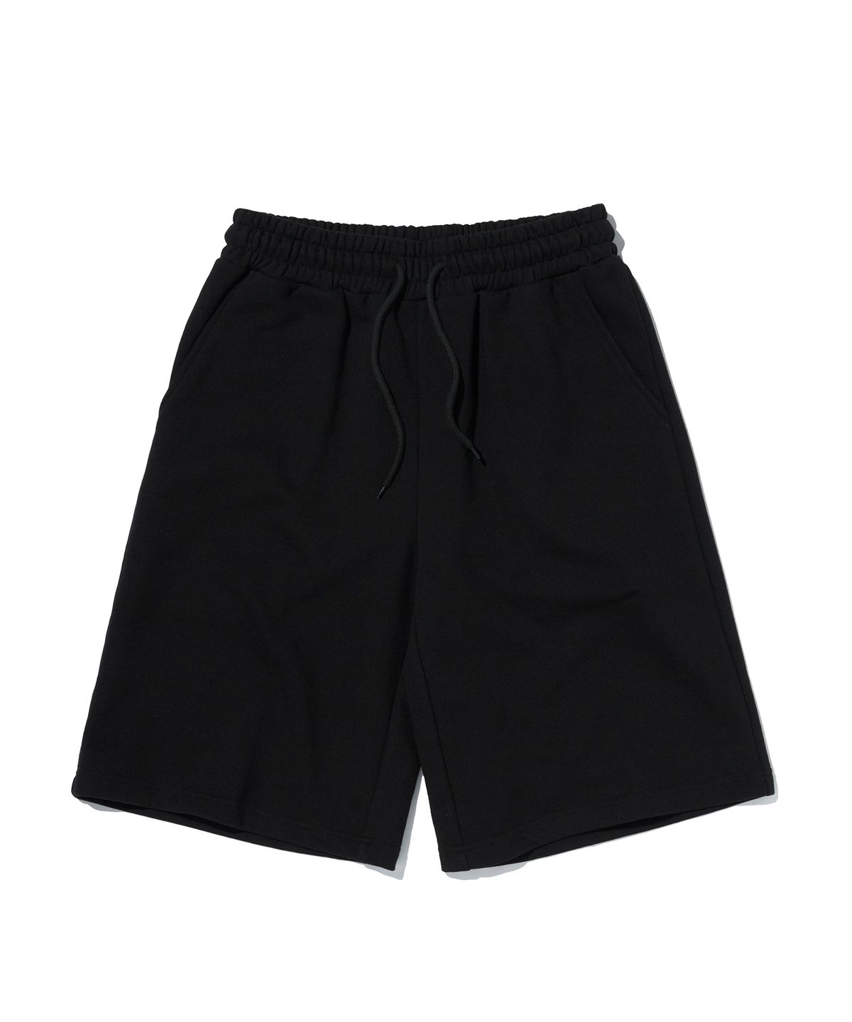 스웨이드(SUADE) WIDE SWEAT SHORTS [BLACK]