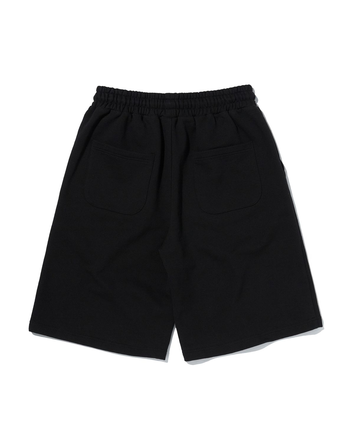 스웨이드(SUADE) WIDE SWEAT SHORTS [BLACK]
