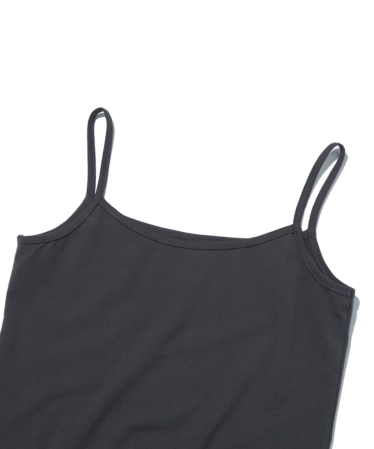 스웨이드(SUADE) BASIC CROP SLEEVELESS [CHARCOAL GRAY]