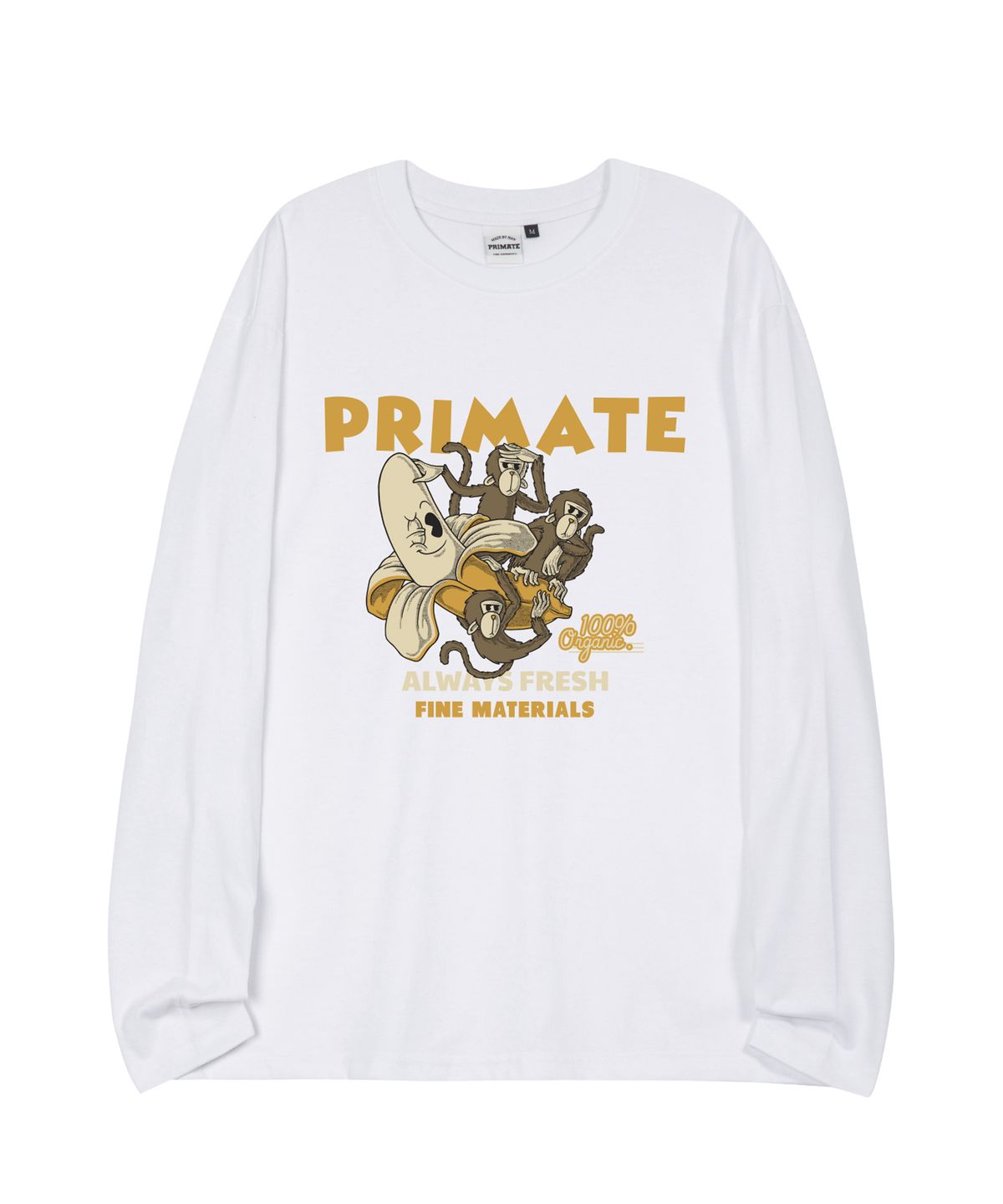 프라임에이트(PRIMATE) 100 오버핏 롱 슬리브 4 COLORS