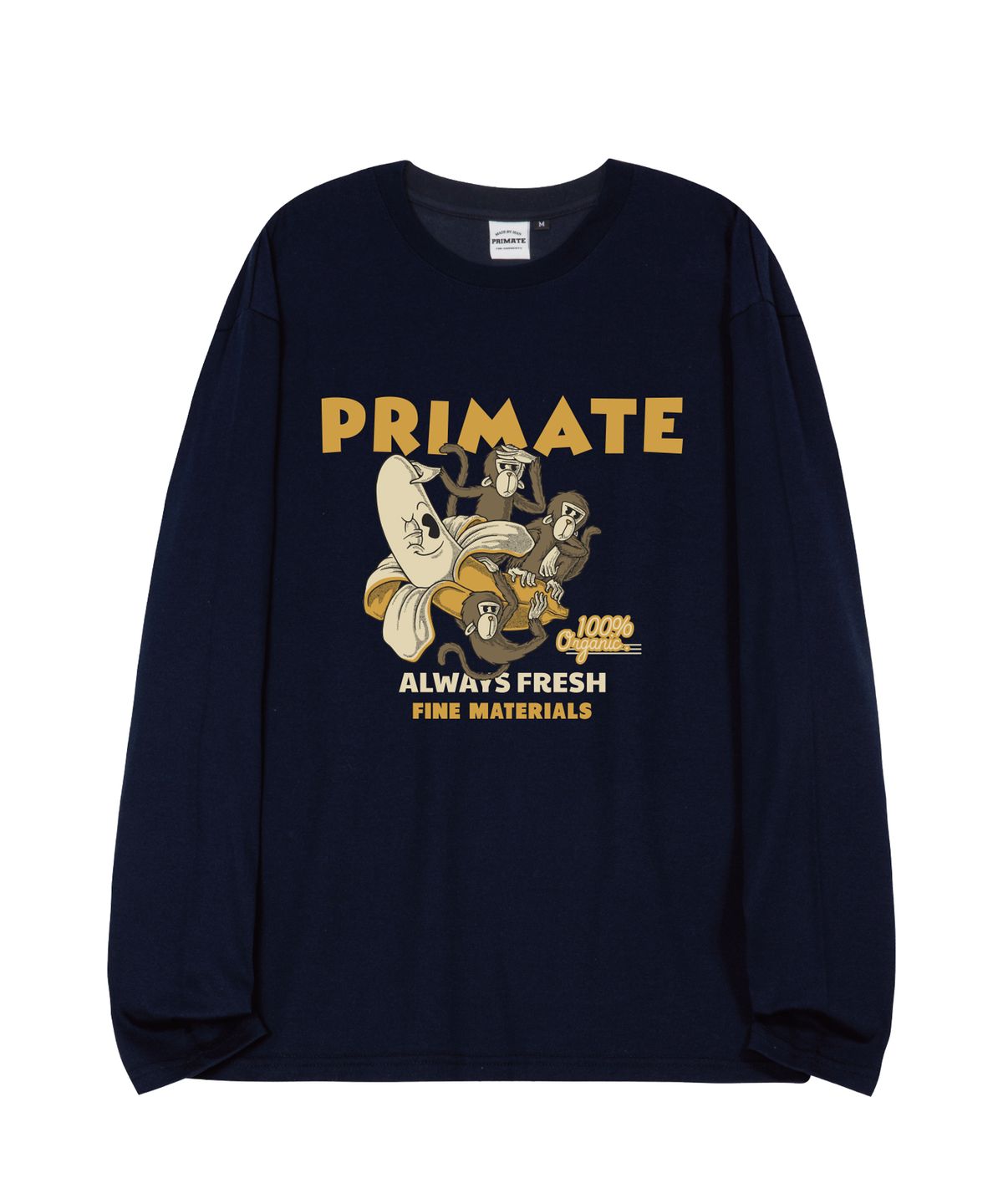 프라임에이트(PRIMATE) 100 오버핏 롱 슬리브 4 COLORS