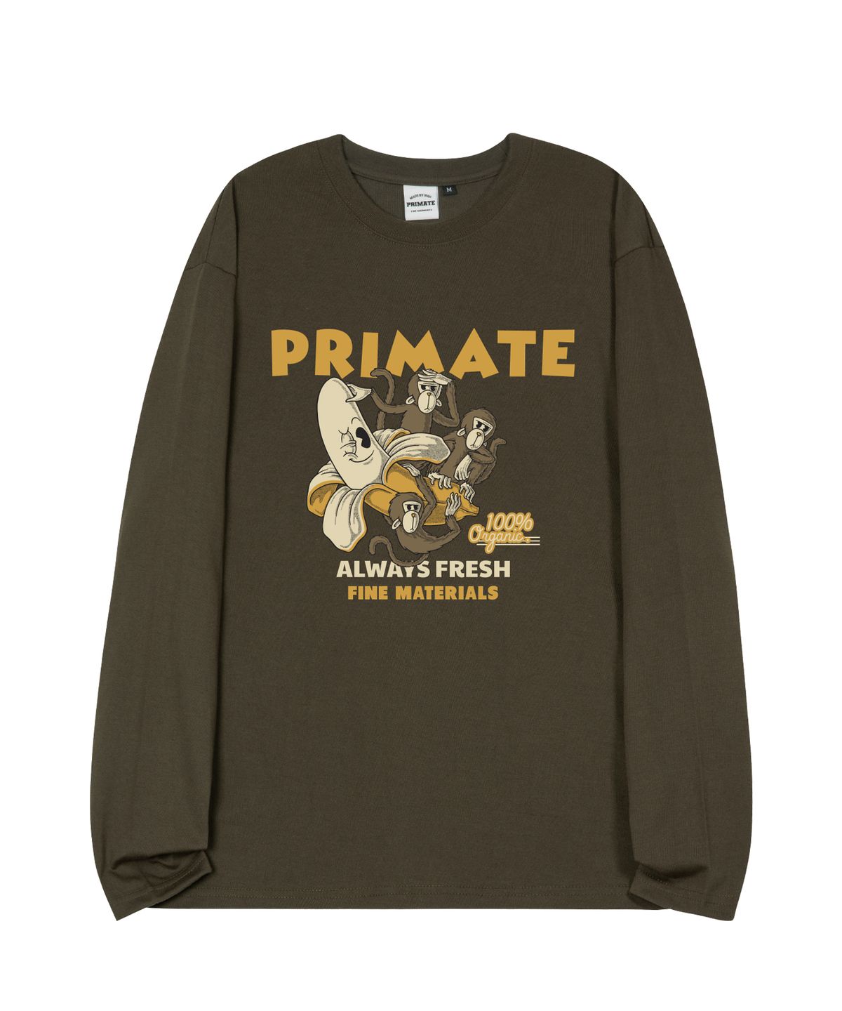 프라임에이트(PRIMATE) 100 오버핏 롱 슬리브 4 COLORS