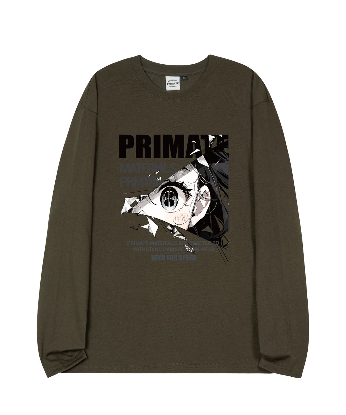 프라임에이트(PRIMATE) EYEZ 오버핏 롱 슬리브 4 COLORS