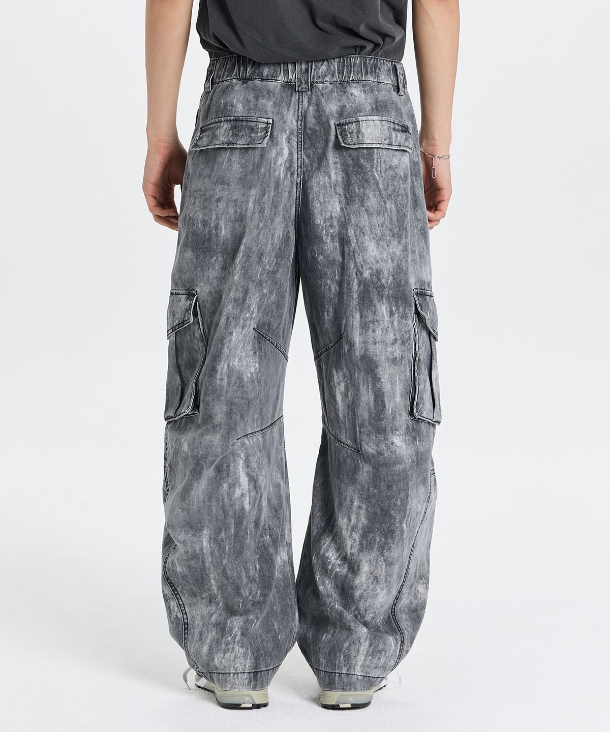 기철(KICHUL) Muddy buddy baggy wide pants (charcoal)