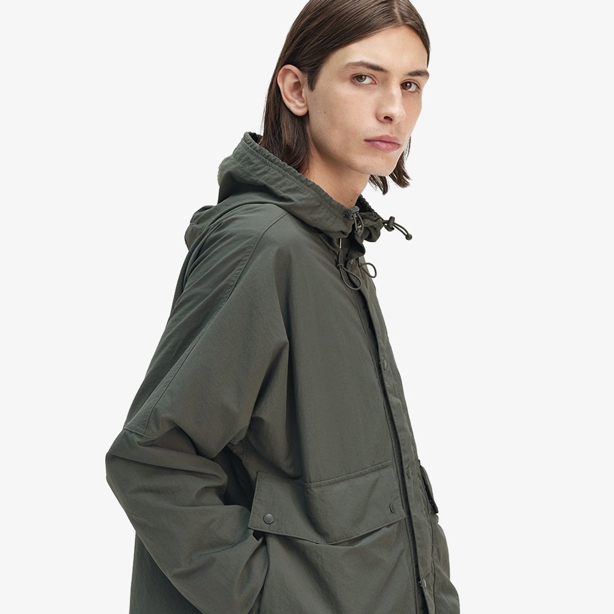 프레드페리(FRED PERRY) [Sport] 크롭 립스탑 파카 - 필드 그린 AFPM2518572-638