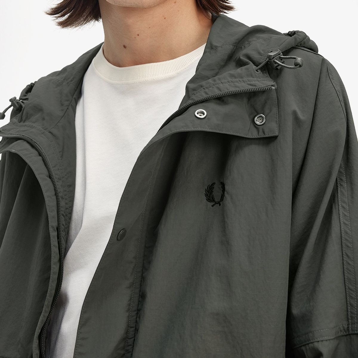 프레드페리(FRED PERRY) [Sport] 크롭 립스탑 파카 - 필드 그린 AFPM2518572-638