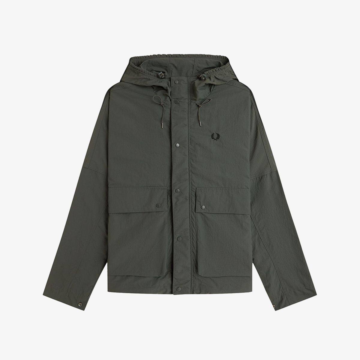 프레드페리(FRED PERRY) [Sport] 크롭 립스탑 파카 - 필드 그린 AFPM2518572-638