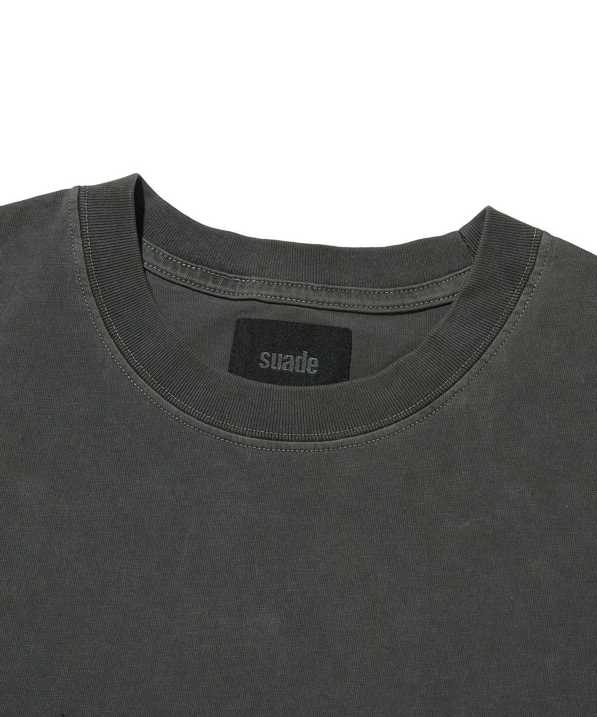 스웨이드(SUADE) CUT OFF TEE [PIGMENT BLACK]