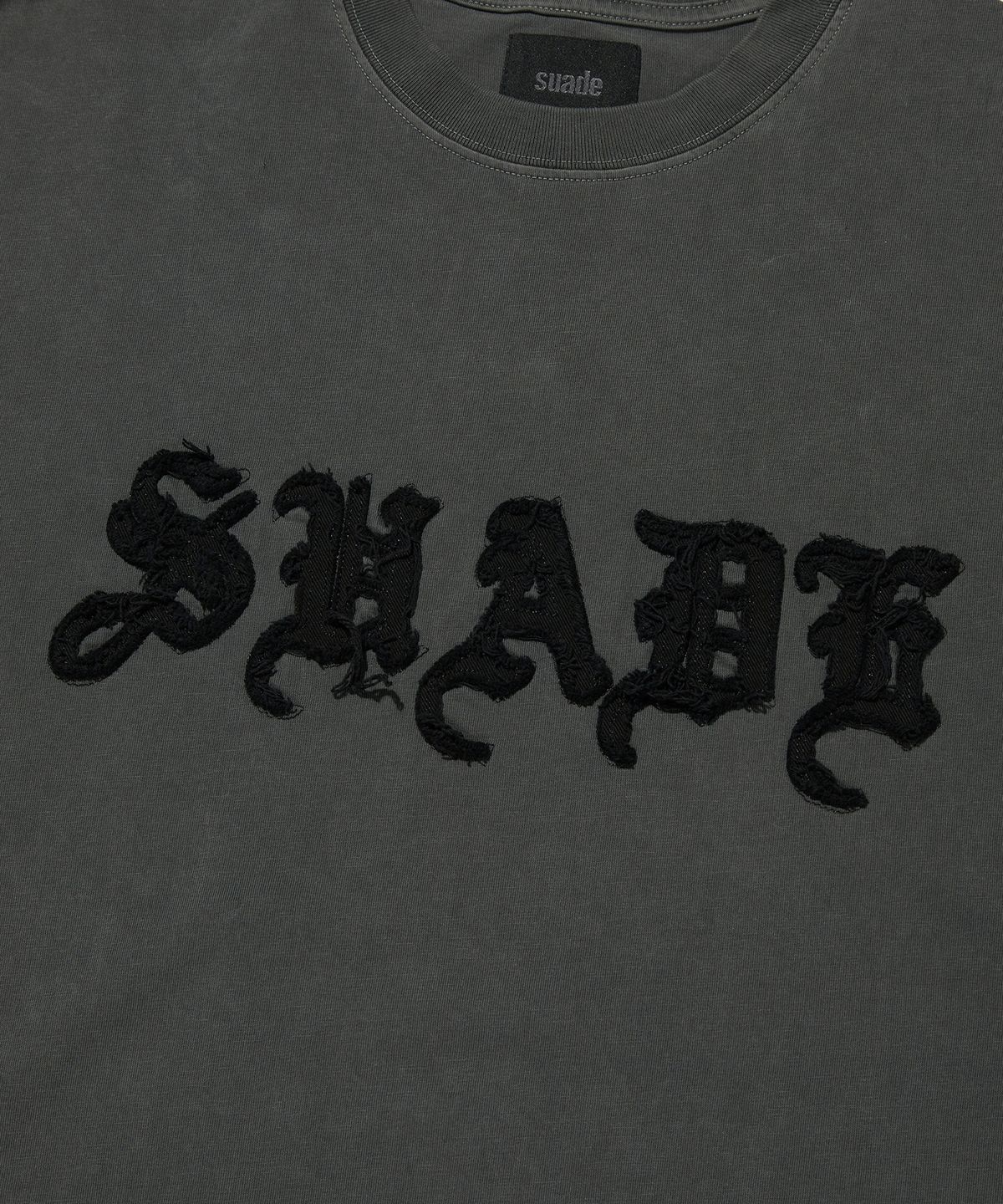 스웨이드(SUADE) CUT OFF TEE [PIGMENT BLACK]