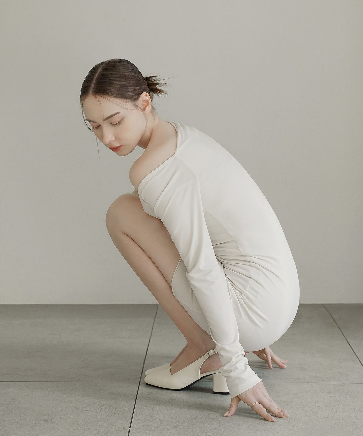 착한구두(CHAAKAN) 세레나데 미들힐 슬링백 (4color) SBLTS1h108 (6cm)