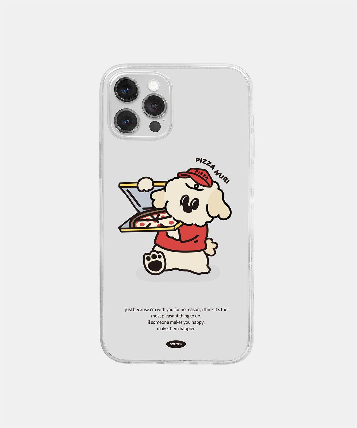 소유템(SOUTEM) Fast Food Mori Nuri Phone Case_Clear