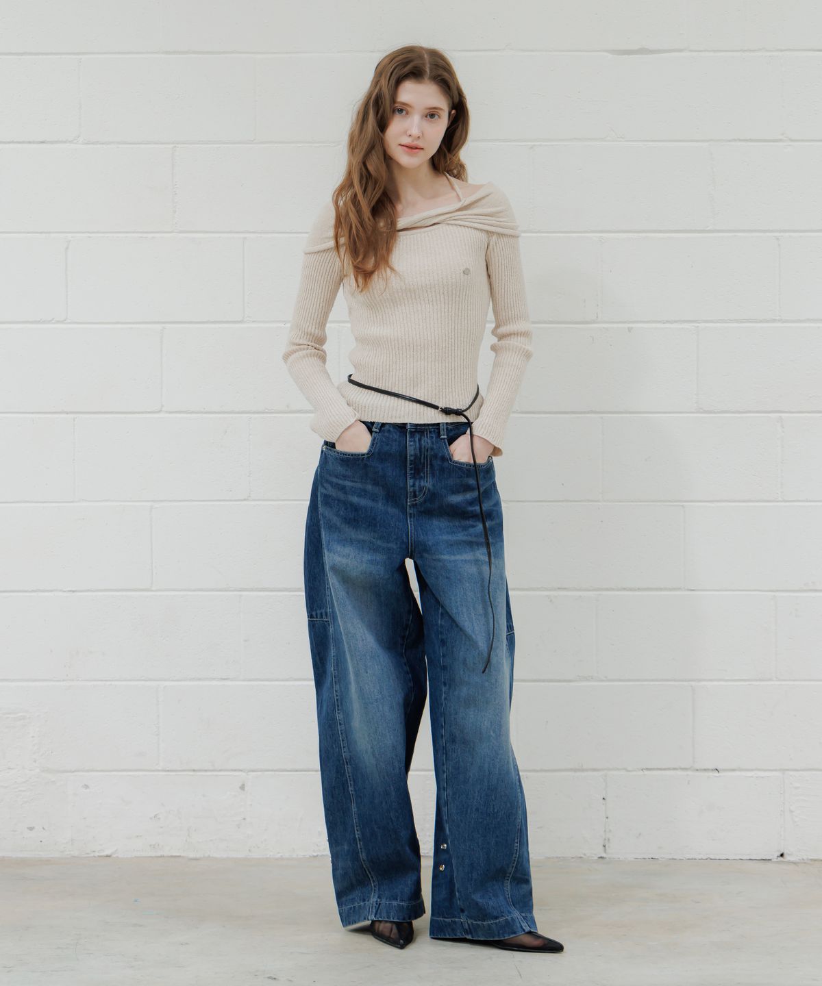 판도라핏(PANDORAFIT) Washed Utility Denim Pants