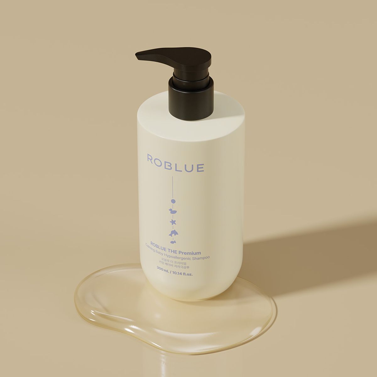 로블루(ROBLUE) 맘가이드 클린A등급 더 프리미엄 카밍 베이지 저자극 샴푸 300ml