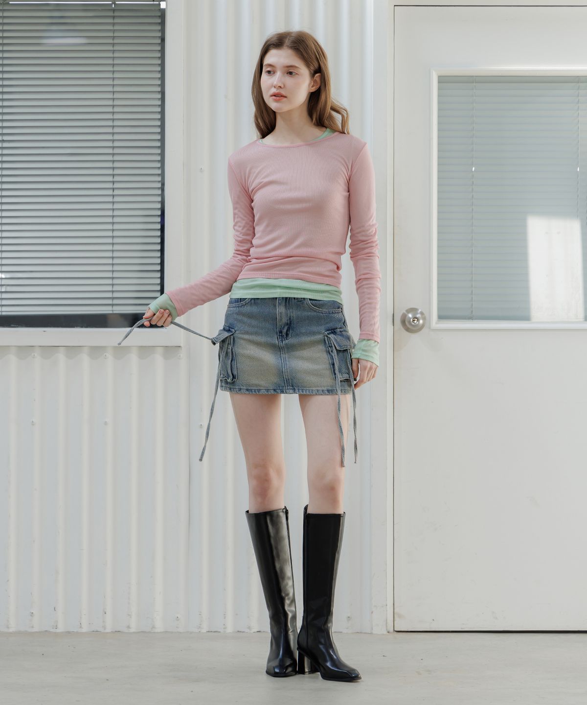 판도라핏(PANDORAFIT) Cargo Skirt Pants