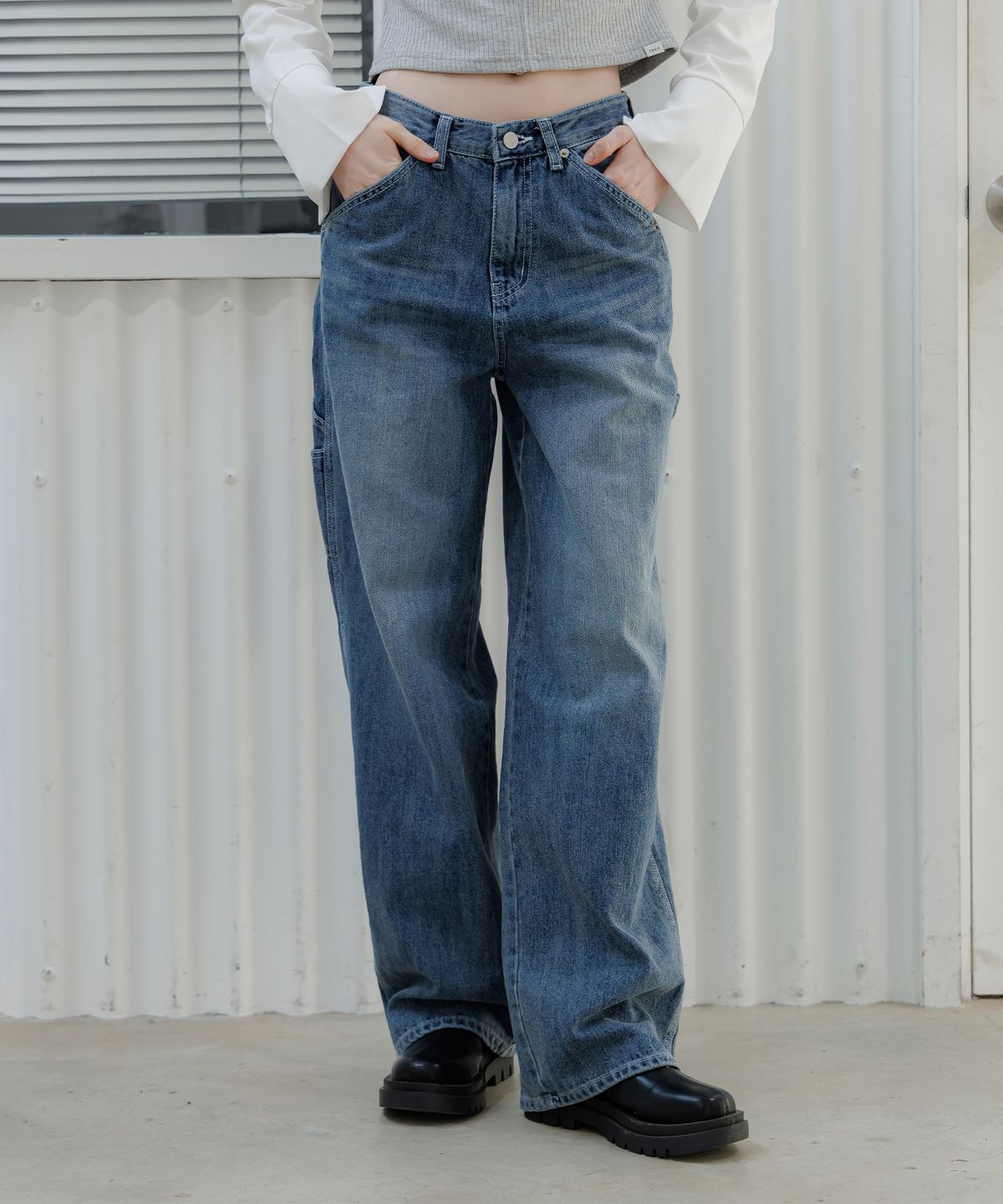 판도라핏(PANDORAFIT) Vintage Faded Wash Pants