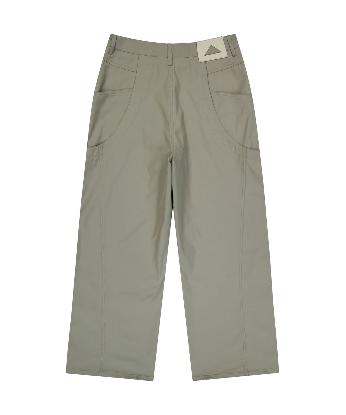 언지미크(UNGIMMICK) CURVED SEAM PANTS (BEIGE)