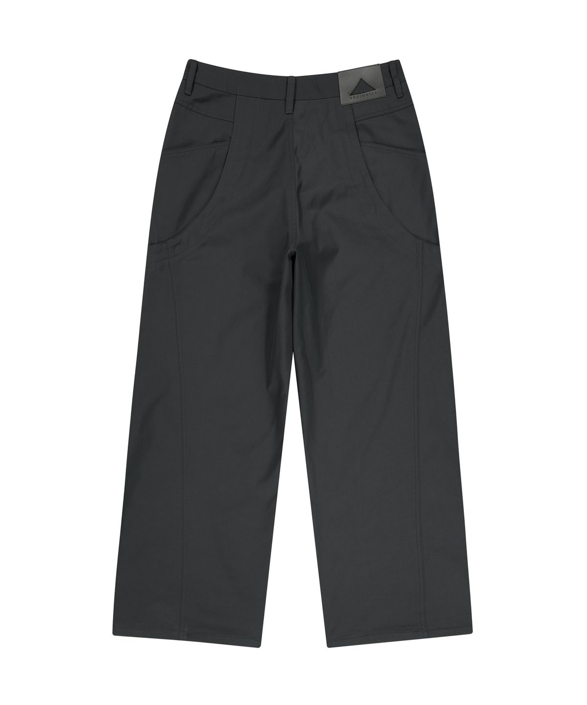언지미크(UNGIMMICK) CURVED SEAM PANTS (CHARCOAL)