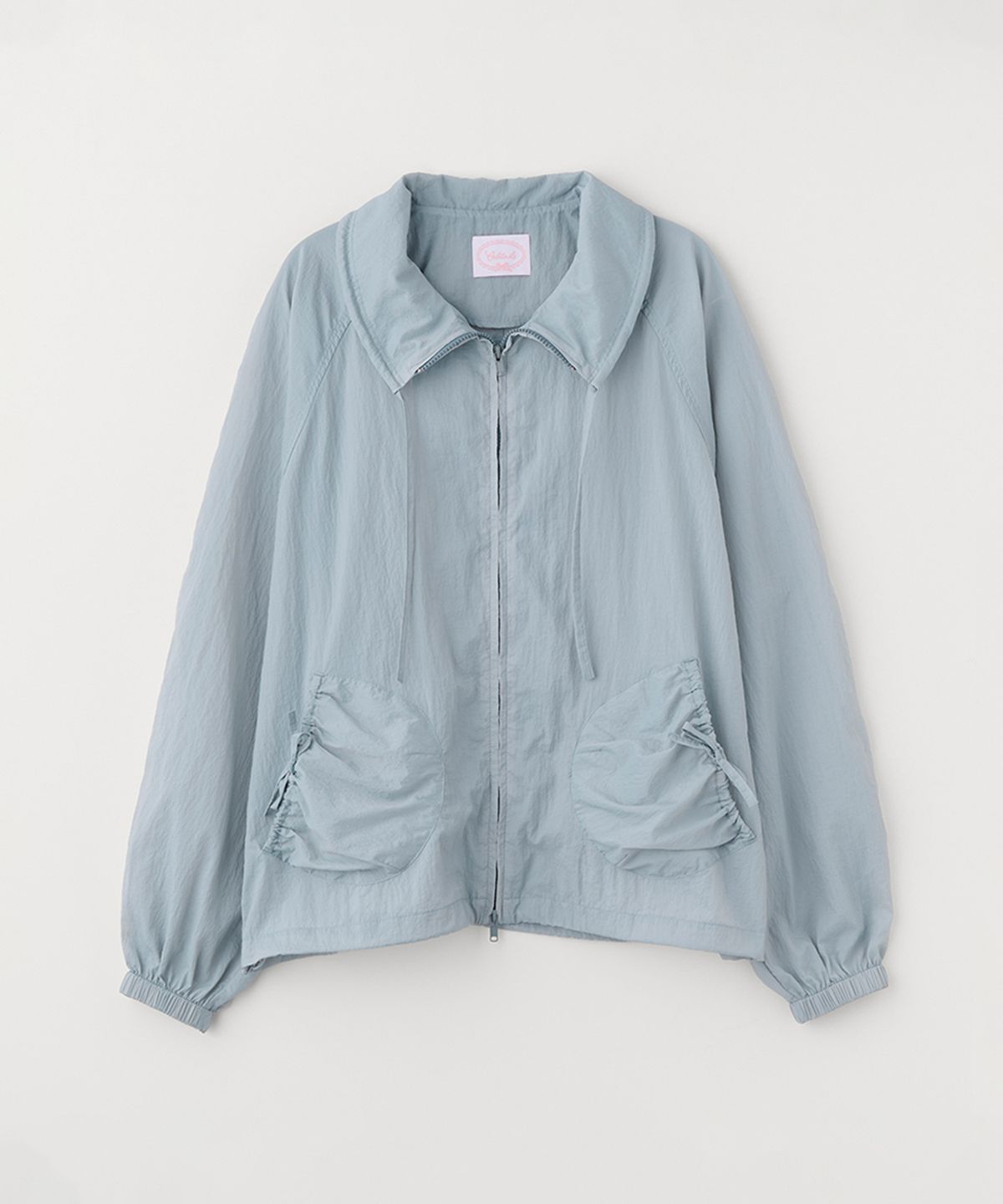 셀리테일즈(CELITAILS) SHIRRING POCKET WINDBREAKER_SKY BLUE