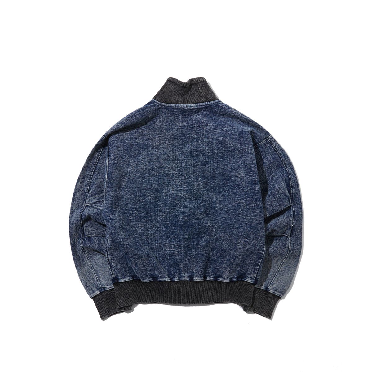 펜필드(PENFIELD) [TRAILWEAR] 우먼즈 페이디드 크롭 카라 풀집업 인디고_FR1KJ01F